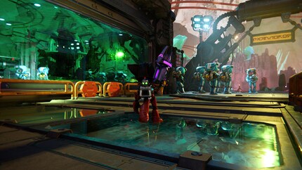 Ratchet & Clank: Rift Apart zit vol met spiegelachtige oppervlakken met ray-tracing reflecties.