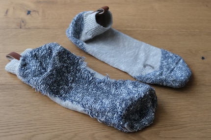 L'intérieur de la laine utilisée est bien moelleux.