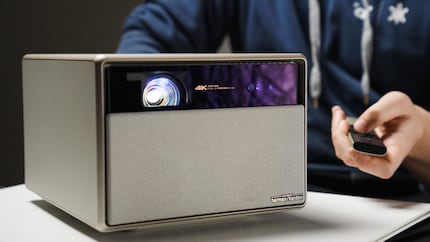 The XGIMI Horizon Ultra 4K doesn’t take up much space and creates outstanding images.