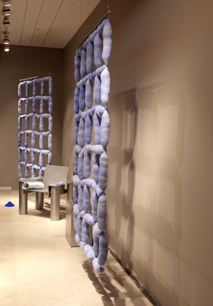 It is intended to illustrate the potential of knitting to unleash flow. 