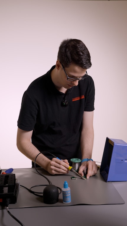 Jan en plein travail.