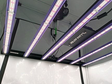 La Lumatek Zeus 600W Pro 2.9 dispose de six rampes lumineuses à refroidissement passif, qui adhèrent magnétiquement et qui peuvent donc être montées ou remplacées en un clin d’œil.
