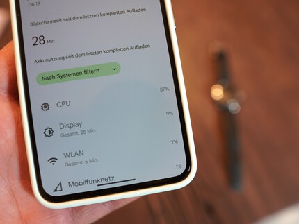 Wo geht die Energie hin? Mit 87 Prozent wird primär der Prozessor beansprucht.
