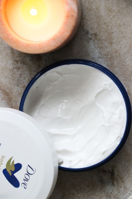 Souvenir de Hambourg : une crème de soin Dove.