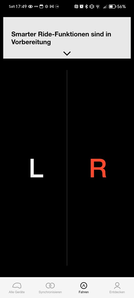 En mode clignotant, les lampes peuvent également être commandées directement depuis l’application.