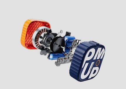 Ein Blick ins Innere der «Pump» zeigt eine Reihe von elektronischen Komponenten.