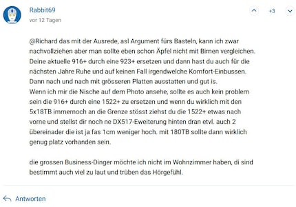 User Rabbit69 weist mich auf passende Synology-Modelle hin.