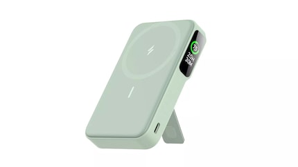 The MagGo Wireless Charging Station has a small stand.
