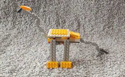 Is it a bird? Is it a plane? No, it’s the Lego dinosaur my wife built!