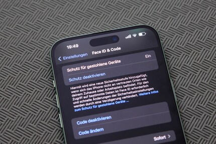 La nouvelle protection antivol n'est qu'une extension dans les réglages de Face ID.