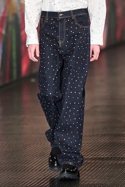 Il denim ha brillato nella collezione uomo di MSGM.