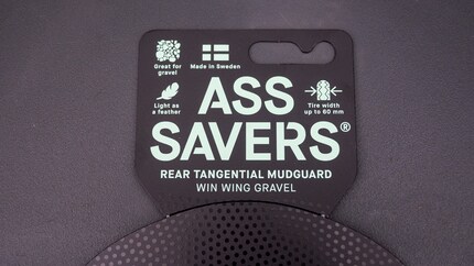 Gemaakt in Zweden en gemaakt voor gravelfietsen: het «Win Wing 2 spatbord» van Ass Savers.