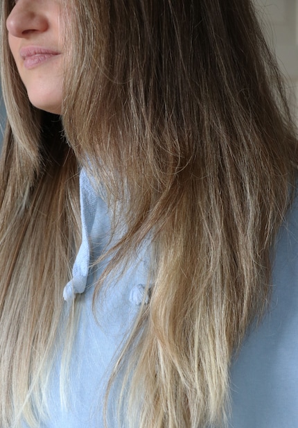 The blow-dried side…