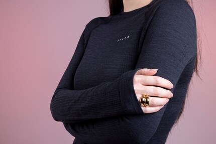 Das «Wool-Tech»-Shirt besteht zur Hälfte aus Merinowolle.