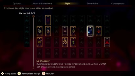 Les sigils vous permettent de compléter vos compétences et de les adapter à la situation.