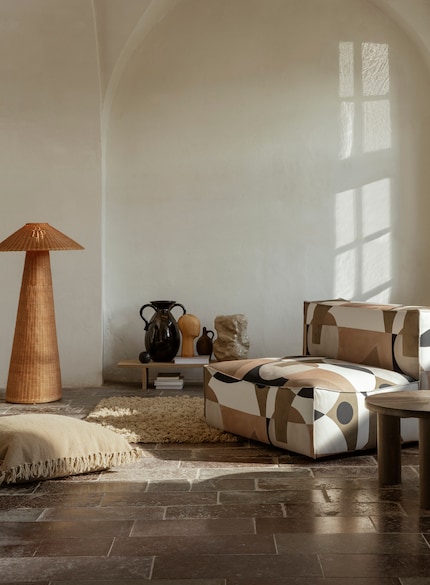 The more prominently an oversized lamp’s placed, the bigger the statement.