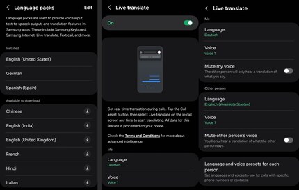 Jusqu'à présent, tu t'entretiens dans 13 langues via un traducteur en direct par smartphone
