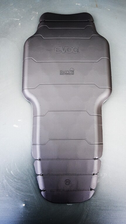 The back protector’s the core of Evoc’s Protector Jacket Pro.