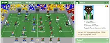 My goalkeeper in the U21 national team! It was only a friendly and Senegal lost 7-0, but no matter.