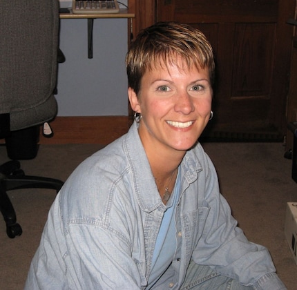 Dave Kroupa met the real Cari Farver (pictured) in his car repair shop.