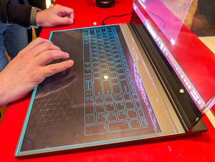 Typical concept study: The keyboard has so far only responded very imprecisely.