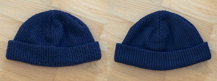 Mon bonnet avant et après élimination des bouloches.
