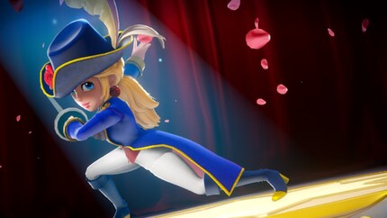 One of my first roles: Peach as a fencer.