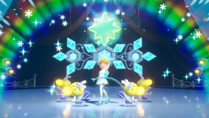 Thanks to my successful ice skating routine, I receive a sparkle star. Yeah!