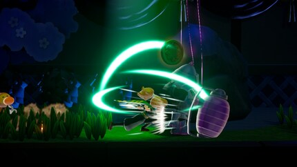 Ninja Peach wrestles down her opponents with cool moves.