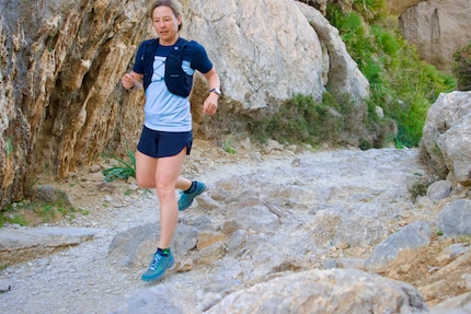 Correre è divertente anche su terreni sassosi.
