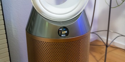 Direkt auf dem Display wird automatisch angezeigt, wenn die Luft verschmutzt ist.