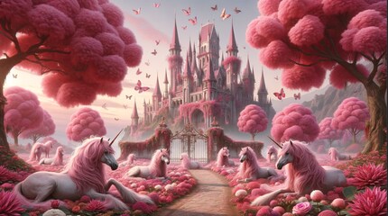 Un paysage féerique avec un château et des licornes, est trop kitsch, à mon goût. Je veux changer cela.