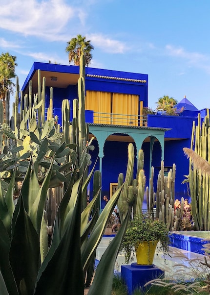 A blue eye-catcher: The Jardin Majorelle in Marrakech, Morocco.