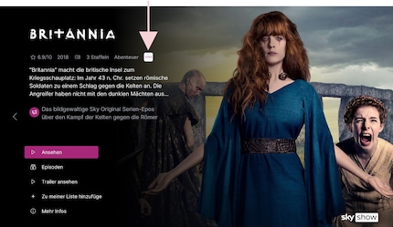 Das kleine UHD-Icon zeigt dir an, ob der Inhalt in 4K verfügbar ist.