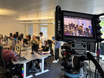 Multiple cameras follow the action.