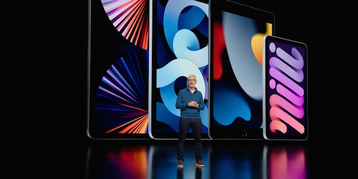 Capture d'écran de la keynote Apple 2022