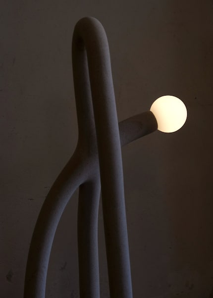 A wire frame forms the basis for the shape.
