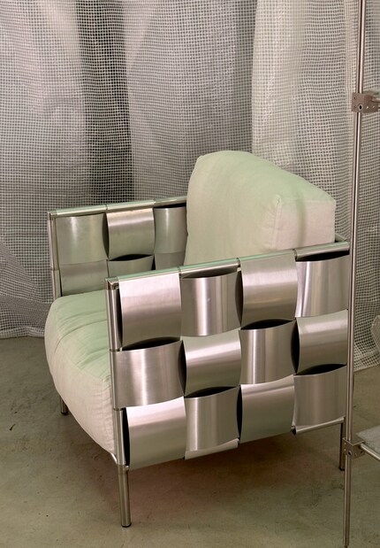  «Braid Chair» di Monika Szyca-Thomas | acciaio inossidabile