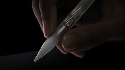 L'Apple Pencil Pro donne un retour haptique.
