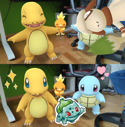 Hier schleicht sich Farbeagle mit ins Bild, das ich anschliessend fangen kann.