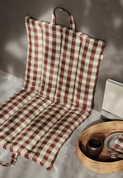 The Carob foldable chair is comfy at home and out and about.