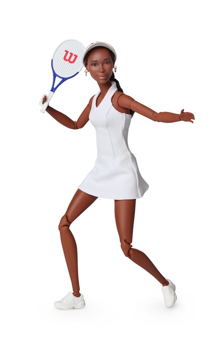 La joueuse de tennis professionnelle Venus Williams en Barbie.