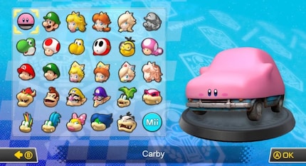 Purtroppo, Nintendo non ha ancora integrato «Carby» moddato nel gioco. Screenshot: Reddit