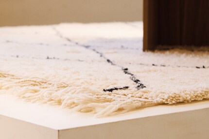 Les tapis berbères ont des motifs discrets...