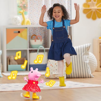 Your child can dance along with Peppa Pig.