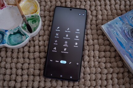 En plus du mode pro et du mode scan, je peux jouer avec quelques gadgets.