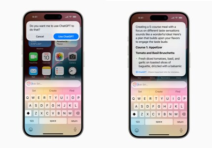 On request, Siri sends requests to OpenAI. There they are further processed by GPT-4o.