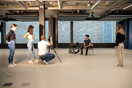 The students make a short film to document their work and show what they have done.