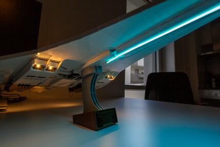 Der Farbkontrast zwischen warm und kalt gibt einen schönen Effekt.