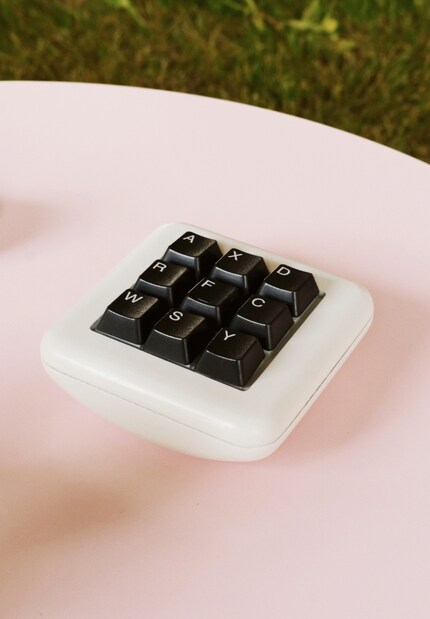 This designer piece is inspired by a keyboard, but has a different purpose.